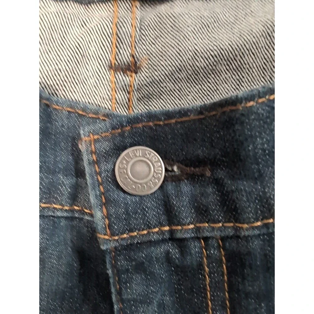 LEVI'S 541 MENS JEANS SIZE 46x32 Dark Blue Athletic Slightly Tapered Denim Pants